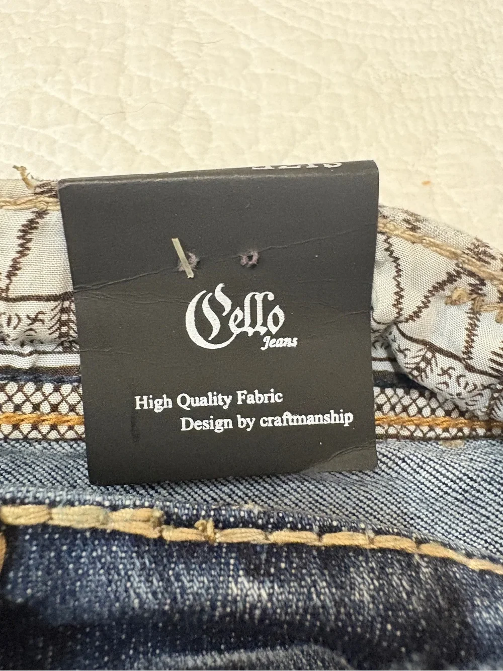 NWT Cello Jeans Size 13 Bootcut Dark Wash Embellished Studded Y2K Western Denim